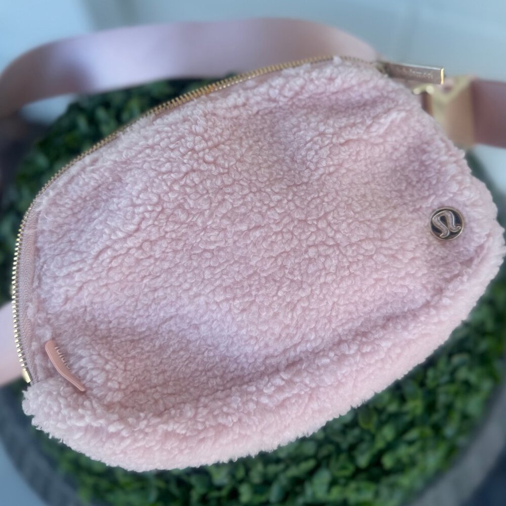 lululemon athletica Pink Sherpa Crossbody Bag